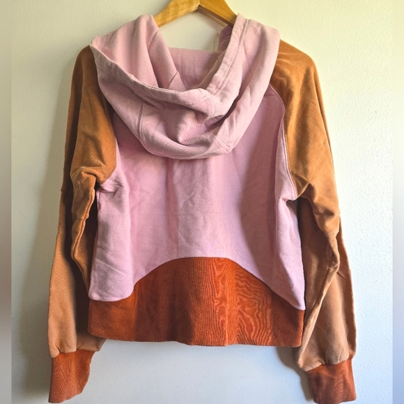 NWT! Offline by Aerie, Colorblock 1/4 Zip Hooded Sweatshirt Pullover, Size Med - Picture 3 of 8